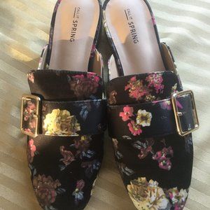 Call it spring  new Floral slip on women's shoes  buckle detail size 7.5